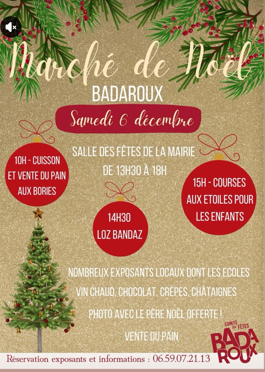 Affiche marché de noël 2025