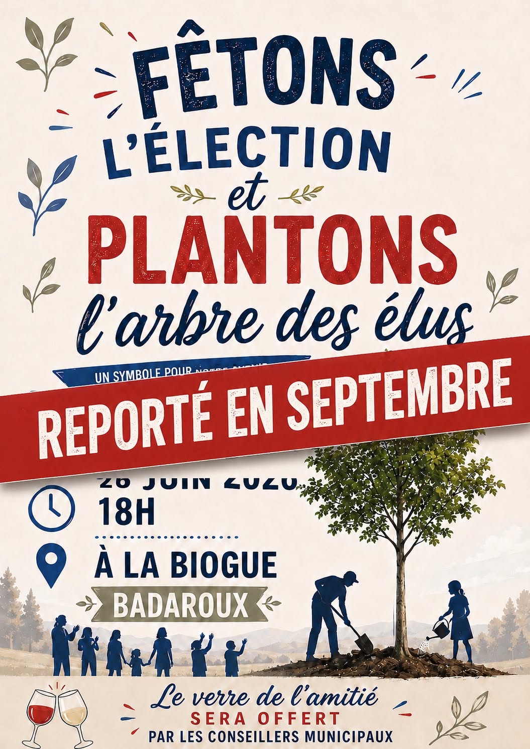 Affiche arbre élus