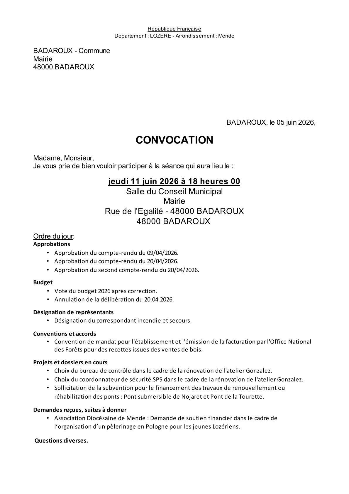 Convocation seule-1
