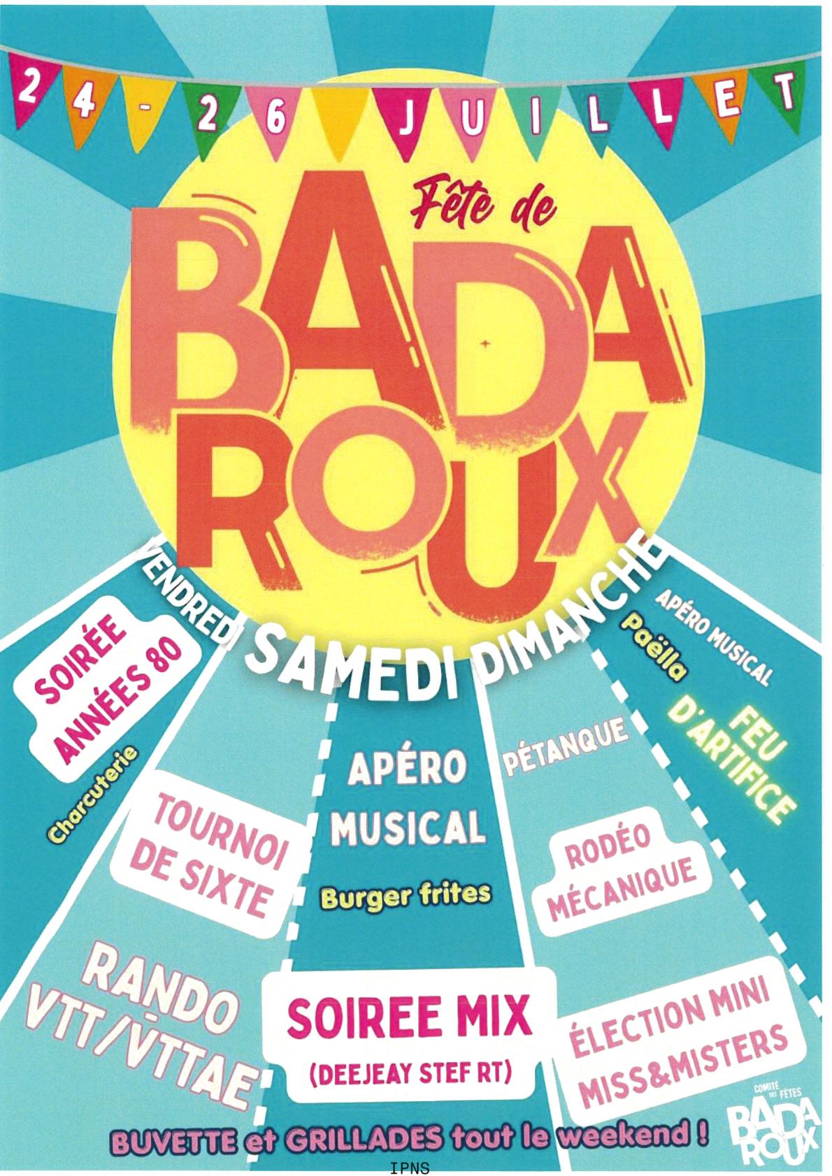 Affiche fête Badaroux-1