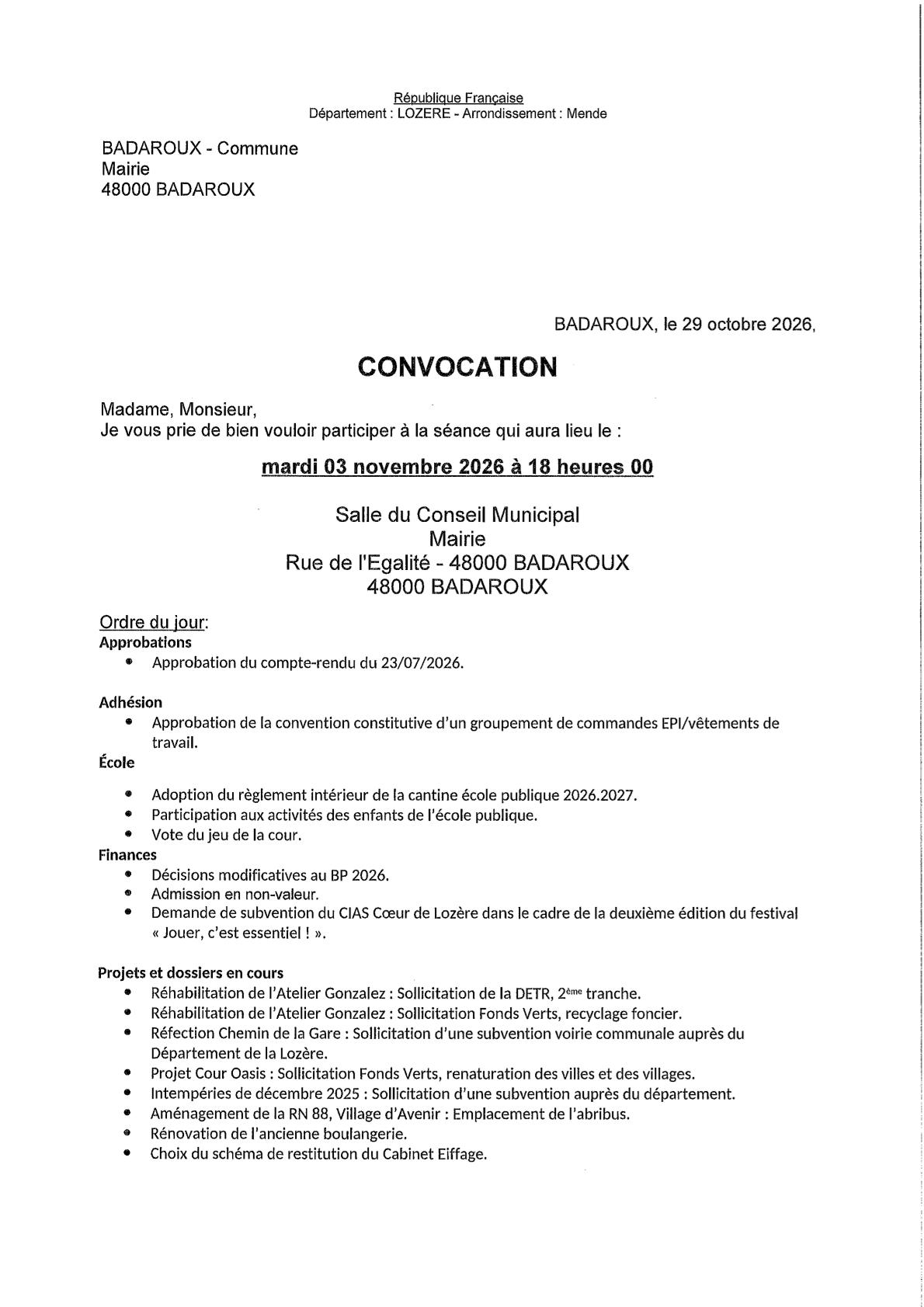 Convocation seule-1
